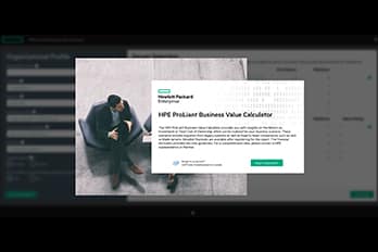 EVOLVERS Spotlight: HPE Proliant Business Value Calculator
